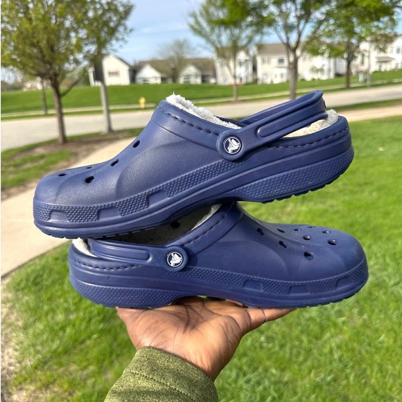 Crocs Adult Ralen Lined Clogs Men\'s Size 11 Blue‎ Sandals main image 8